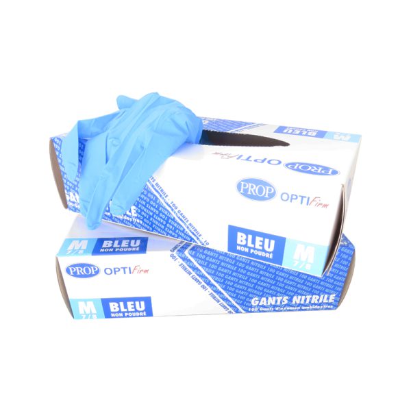 Gants nitrile taille M - FG229MBL - 08076